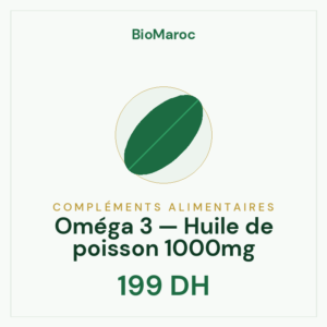 Oméga 3 — Huile de poisson 1000mg
